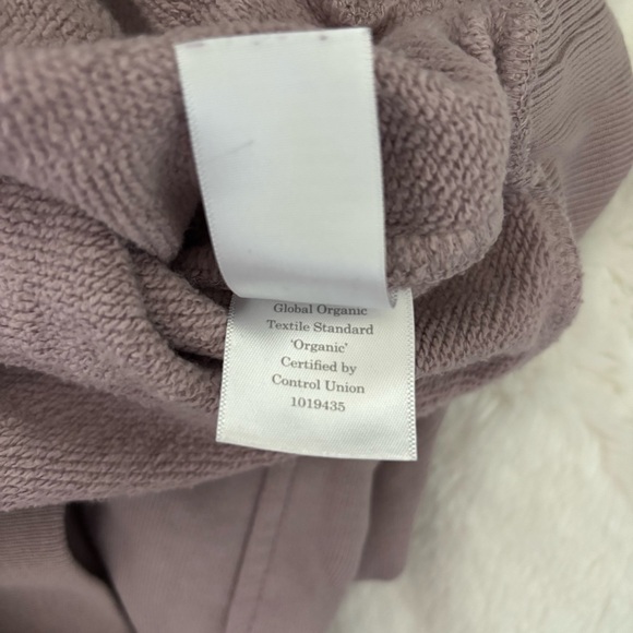 Everlane The Track Cropped Sweatshirt Dusty Lavender Size Small Organic Cotton - Picture 8 of 9